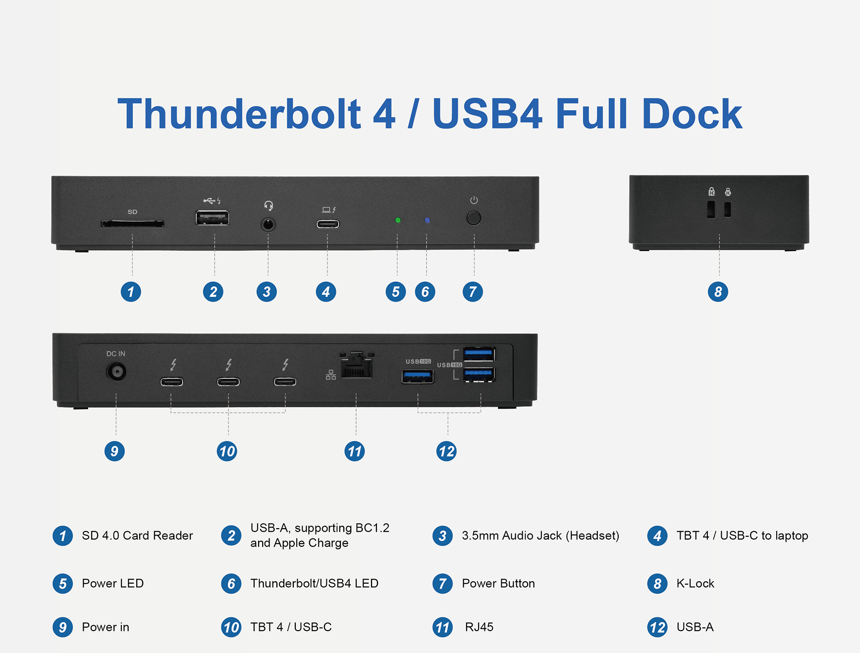 DBD1700 Thunderbolt™ 4 Power Charging Dock