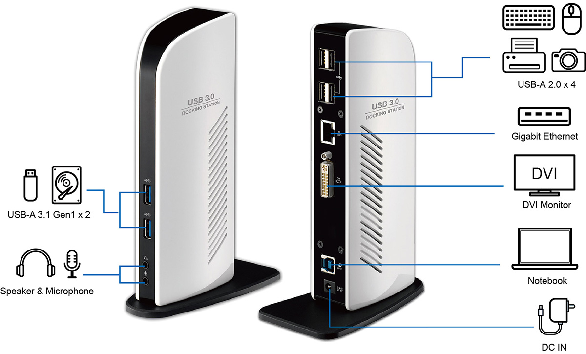 DU3000 USB 3.0 Docking Station